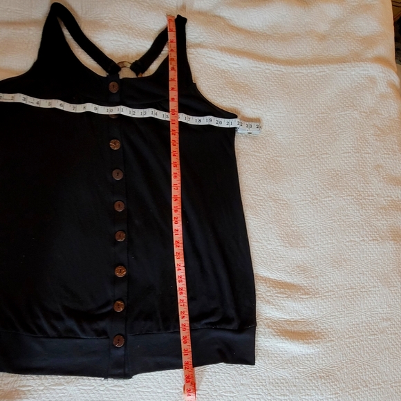 Janette Plus U.S.A Women's Tank Top Trappy Back Color Black Size 3XL NWOT - Picture 11 of 12